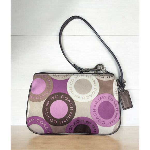 Y2K Coach F17582 Alexandra Snap Head Print Convertible Bag & Wristlet - Picture 8 of 14